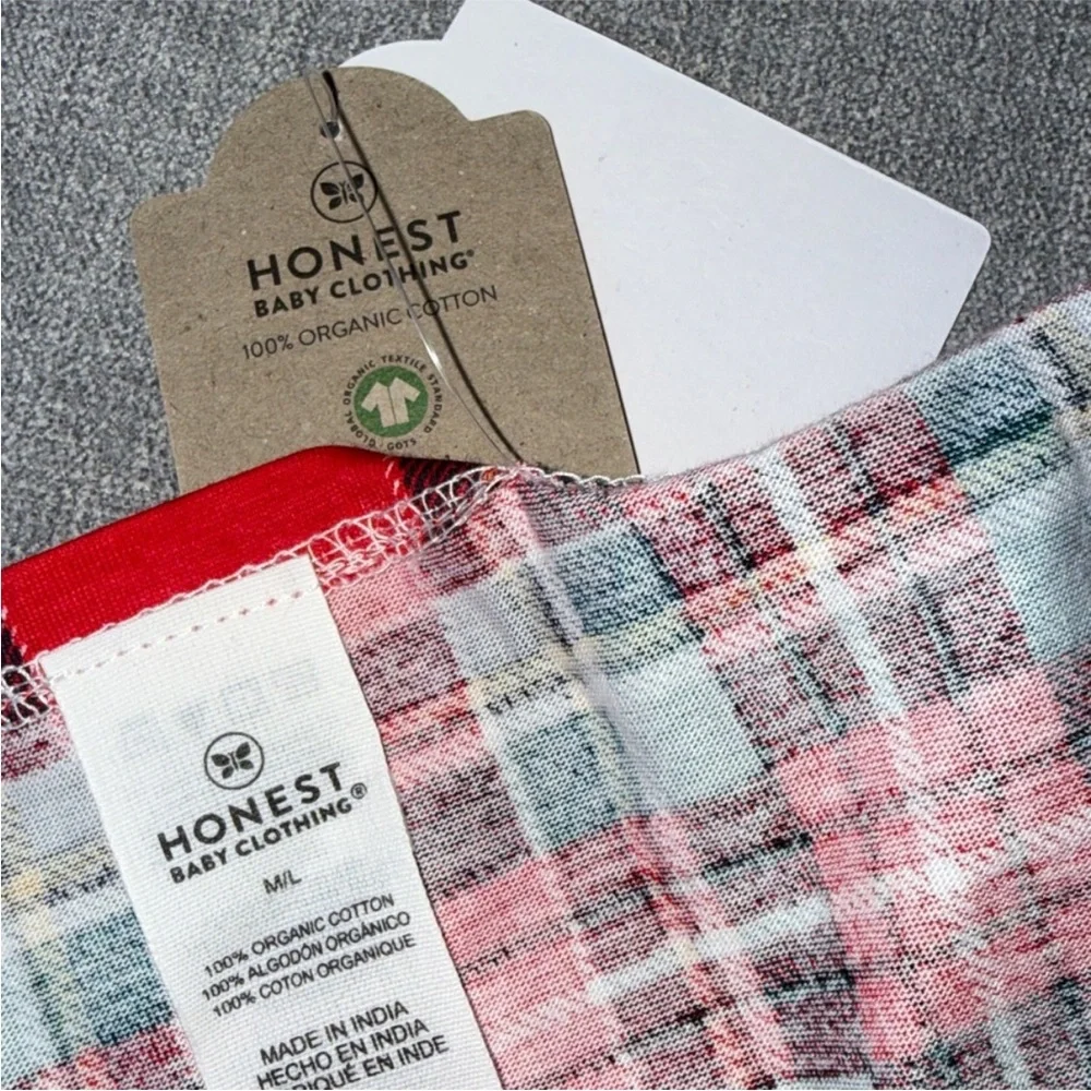 The Honest Company Plaid Pet Holiday Bandana